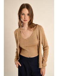 Gilet basique, col V