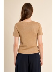 T-shirt en maille fine, irisé