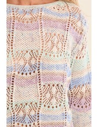 Pull en maille rayé