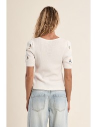 Pull manches courtes, ballon