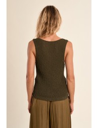 Débardeur en maille ajourée