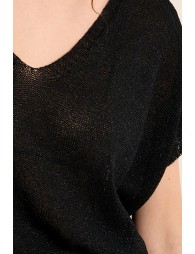 Iridescent knit sleeveless sweater