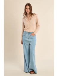 Cárdigan de mujer de manga larga, liso.