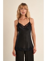 Top de mujer lencero, detalle encaje.