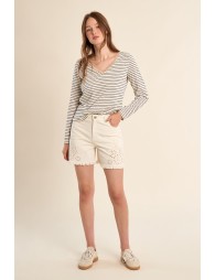 Sailor T-shirt, V-neck