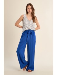 Débardeur à larges bretelles, marinière