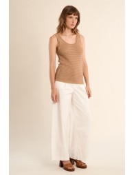 Débardeur en maille crochet