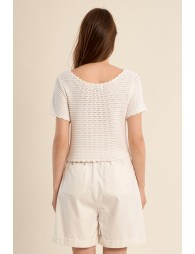 Gilet en maille crochet