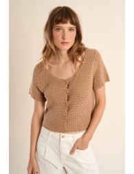 Gilet en maille crochet