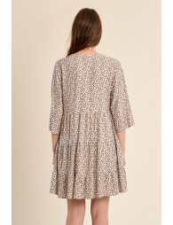Short leopard print dress