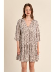 Short leopard print dress