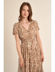 Robe longue, imprimée