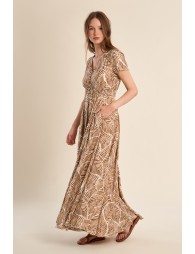 Maxi dress, printed