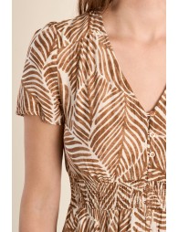 Robe longue, imprimée