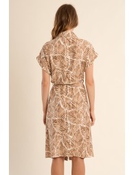 Short shirt dress, printed