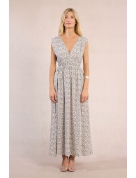 Leopard print maxi dress