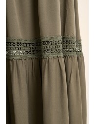 Long openwork skirt