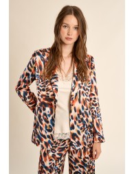 Straight blazer, printed