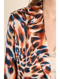 Straight blazer, printed