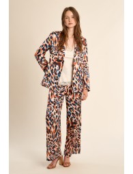 Pantalon droit, imprimé