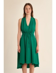 Short sleeveless dress, asymmetrical