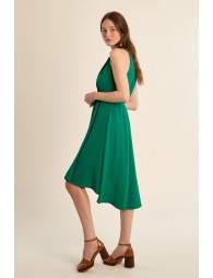 Robe courte sans manches, asymétrique