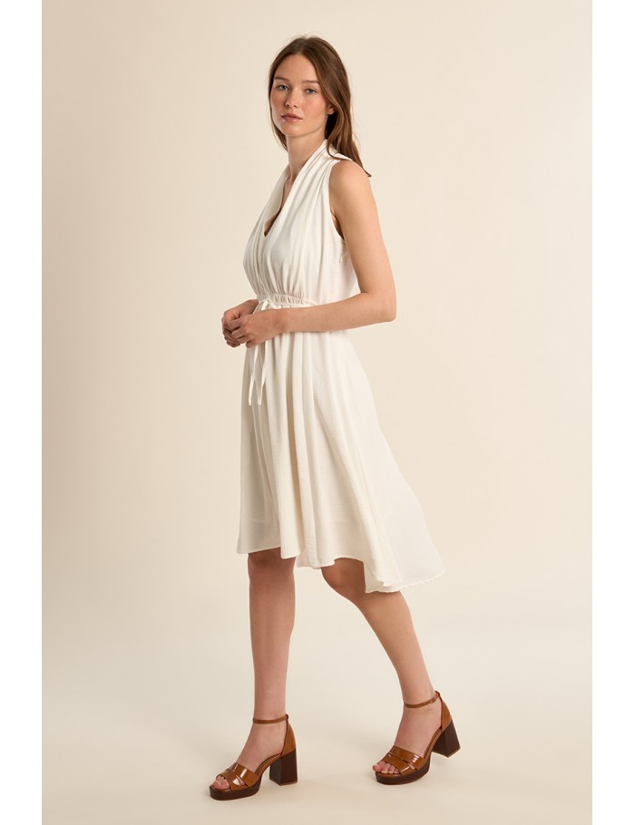 Robe courte sans manches, asymétrique