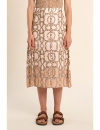 Midi skirt, printed