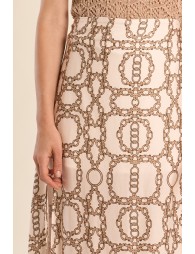 Midi skirt, printed