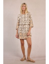 Robe courte, imprimée