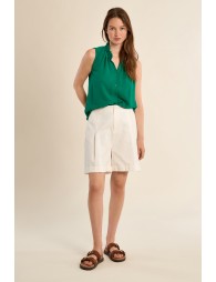 Sleeveless blouse top