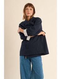 Short, oversized trench coat