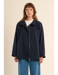 Short, oversized trench coat