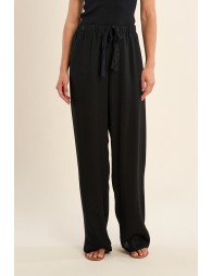 Pantalon fluide, taille haute