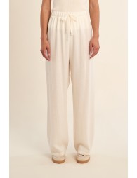 Pantalon fluide, taille haute