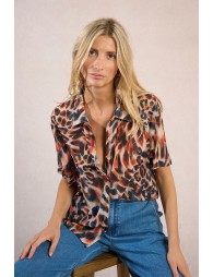 Animal print blouse