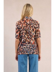 Chemisier à imprimé animalier