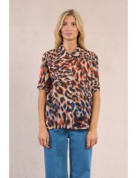 Chemisier à imprimé animalier