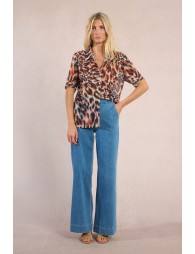 Animal print blouse