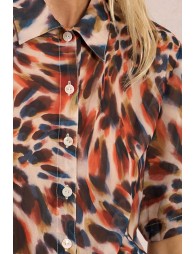 Chemisier à imprimé animalier