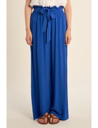 Pantalon large, taille haute