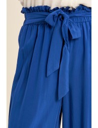 Wide-leg pants, high waist