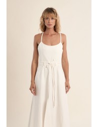 Denim dress, knottable