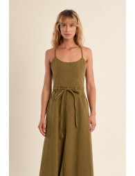 Denim dress, knottable