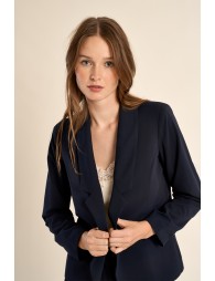 Blazer de mujer de manga 3/4, cuello y solapa.