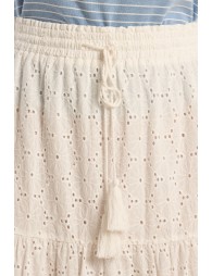 Long bohemian skirt, openwork