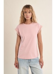 T-shirt manches ajourées