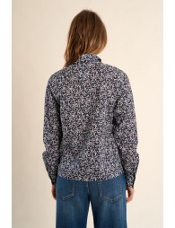 Chemise imprimée en coton, poches à rabats