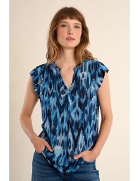 Blouse top, printed