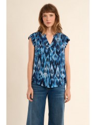 Blouse top, printed